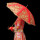 花开富贵(弯柄)双层蕾丝伞