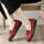 红色8586女单鞋