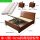 床+2柜+8cm折叠式乳胶棕垫