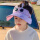 小兔眼镜可收缩空顶帽-紫色