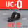 UC-0 黑色 内径3.2 (100个)