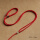 2mm菠萝绳隔片+和田玉顶珠-红绳