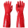 2双装红色植绒手套