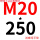 M20*250 (送螺母平垫)