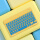 【黄蓝撞色】10寸充电版键盘(送支架/充电线)