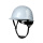 圆盔型安全帽 碳纤维花纹 碳亮白