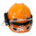 手电+护目镜+头盔橙色