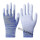 蓝色条纹手套手掌涂胶24双
