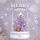 透明紫圣诞树 灯光+音乐 276PCS