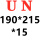 紫罗兰 UN-190*215*15