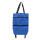 蓝色带轮子购物袋【承重25斤】