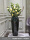 黑釉落地花瓶90公分+红黄色落地花*6，1.5米