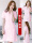 女韩版粉色短袖