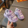 紫色儿童棉鞋