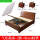 床+2柜+8cm棕垫