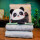 灰色熊猫 - 抱被枕
