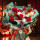 【平安幸福】9朵玫瑰+1苹果+圣诞装饰花束