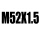 浅灰色 M52X1.5
