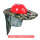 红色风扇帽升级迷彩透气遮阳帽
