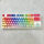 F87白底白光彩虹键盘