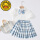 3631短袖衬衫+晴空蓝JK短裙套装(