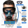 【强烈】硅胶防毒面具+黑色海绵防雾大眼罩+20片滤