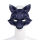 暗蓝色狐狸面具