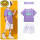 877紫短袖+878白短裤