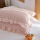 华夫格粉色枕巾1条 加大尺寸