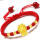 黄金福龙+2金珠红绳手链