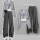 灰色卫衣+背心+灰工装裤 A112#