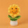 【笑脸向日葵】毛线盆栽