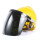 黑色款+黄色V型ABS透气安全帽