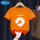 菊花短袖T恤-橘色