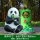 吃竹子熊猫垃圾桶-W95