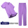 女紫色短袖套装(速干)