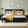 实木单床+10分环保棕垫(黑色-US