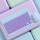 【蓝紫撞色+充电鼠标】10寸充电版键盘(送支架/充