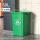 60L绿色正方形桶一卷垃圾袋xy
