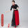 1118黑色中袖(红边)+黑红雪纺裙