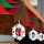 圣诞波浪旗2米+3个圆环坠