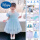 B8256蓝色公主裙+披风+皇冠魔法3