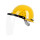 透明面屏+支架+黄色安全帽
