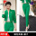 法国品牌绿色小西装+绿色小脚裤
