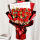 19朵红玫瑰花束+礼袋LED灯串