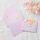 信封贺卡-紫色小熊小兔50张(可装卡可写字)