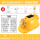 智能大扇叶双风扇双空调帽（10000）黄色