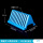 zx三角型沥水架10片装 蓝色/一个