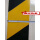 黑黄20cm宽平面60米一卷0.3厚不