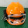 9958手电+护目镜+头盔（橙色）